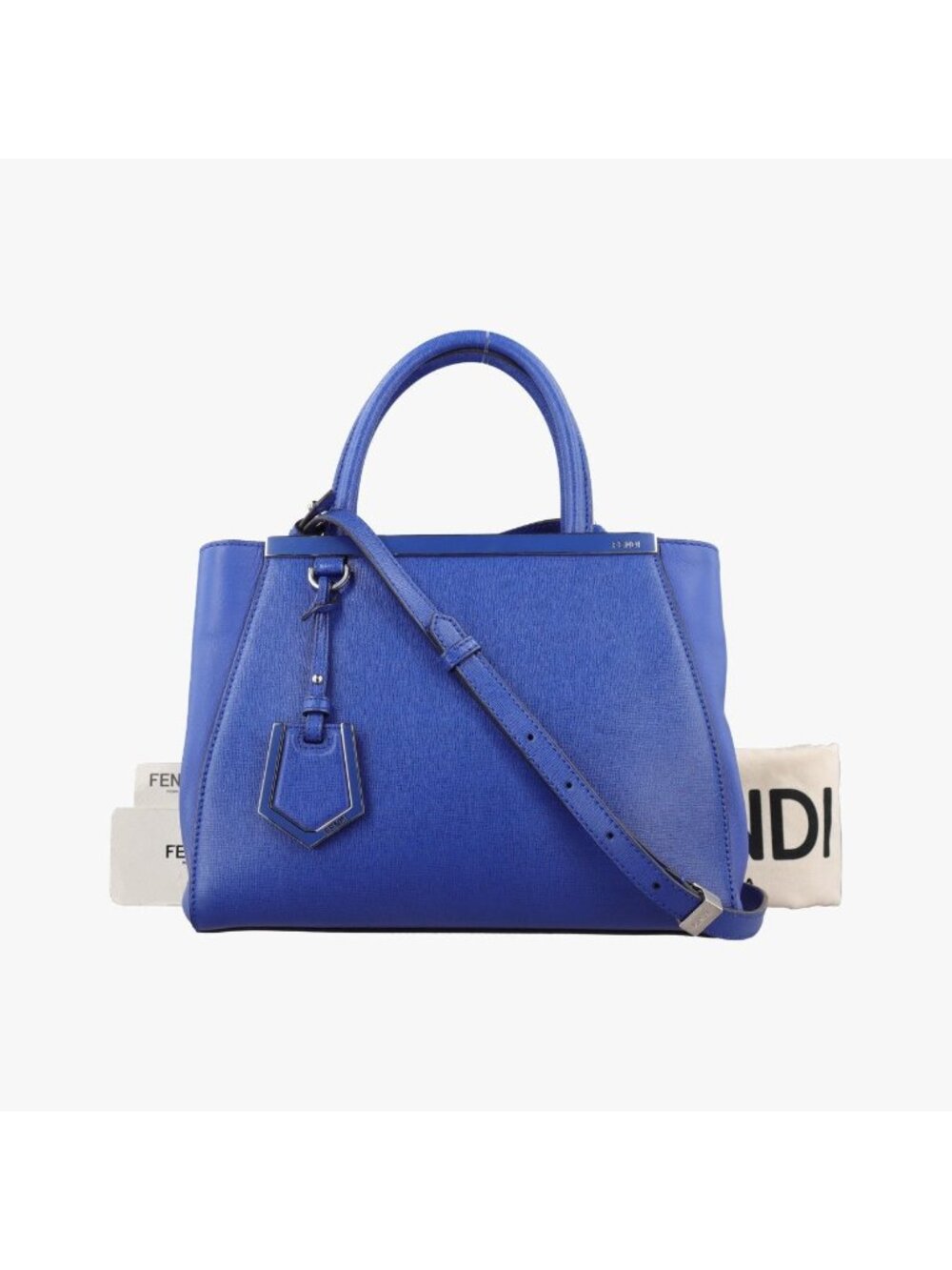 Fendi Petit Toujours Blue Leather